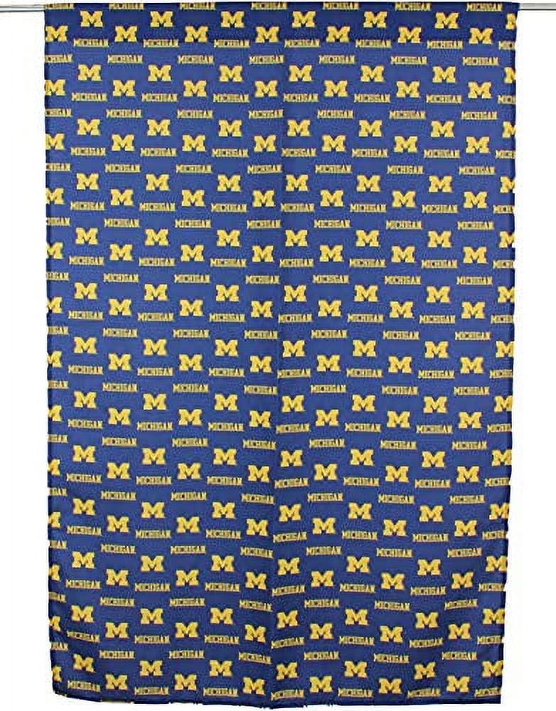 Michigan Wolverines 100% Polyester, 63" Curtain Panels, Set of 2