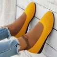 thumbnail image 5 of Mesh Flats for Women Hollow Breathable Slip On shoes casual Comfortable Round Toe Walking Shoes with Arch Support Insole for Work, 5 of 5