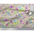 thumbnail image 2 of Soimoi Polyester Crepe Fabric Flower Watercolor Printed Craft Fabric by The Yard 52 Inch Wide, 2 of 3