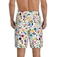 thumbnail image 5 of Salouo Colorful Spots Pattern Men's Sleep Pajama Shorts,Pajama Bottoms Elastic Waistband Sleep Pajama Short PJ Shorts for Men -4X-Large, 5 of 6