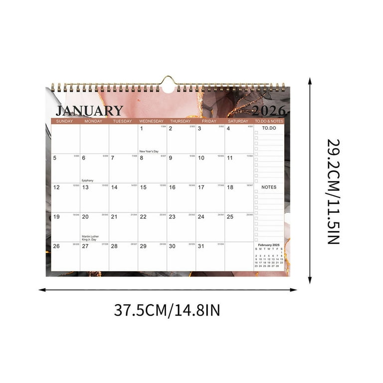 PLPPYFS 2025-2026 Wall Calendar, 18-Month Planner, July 2025-Dec
