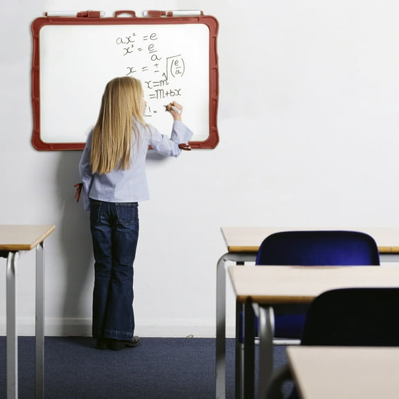 kkbbma under $5 Dry Erase Board for Wall, Magnetic Double Sided Whiteboard Erasable Writing Drawing Graffiti Note Take Hanging Message Board