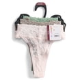 thumbnail image 3 of Joyspun Women's Lace Thong Panties, 3-Pack, Sizes XS-3XL, 3 of 10