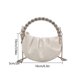 thumbnail image 3 of Bolso de banquete para mujer Moda plisado Brillante Fiesta duradera Reunión (Blanco), 3 of 8