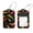 multicolored 1, variant on 2 PCS Luggage Tag for Suitcase Bag Tags for Backpacks Baggage Handbag School Instrument Tag Label, Art Chili Peppers Pattern