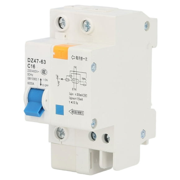Overload Protection Switch,1P+N 16A Miniature Circuit N Circuit Breaker Ground Fault Circuit Breaker Best in Class