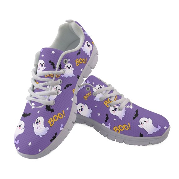Chririnla Ghost Bat Womens Athletic Walking Sneakers, Breathable Lightweight Running Sneakers for Gym Outdoor