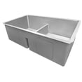 thumbnail image 3 of Ruvati 30-inch Low-Divide Undermount Double Bowl 16 Gauge Kitchen Sink, 3 of 7
