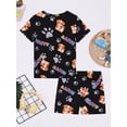 thumbnail image 4 of QEFJNO 3-12Y Kids Boys Pajamas Set 2 PCS Short Sleeve Top and Shorts Pants for Toddler Boys Dog Pjs Summer, 4 of 11