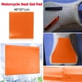 thumbnail image 1 of Cojín De Asiento De Motocicleta Almohadilla de gel para asiento de motocicleta Cojín de absorción de impactos Naranja (48x35x1cm), 1 of 8