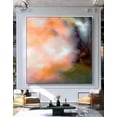 thumbnail image 5 of Handmade Abstract Wall Art Painting, Modern Canvas Decor, Colorful Living Room Artwork, Large Original Home Wall Painting Black Floating Frame 36x48 inches, 5 of 9