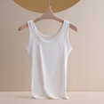 thumbnail image 6 of Fanxing Tank Tops With Built In Bras For Women Seamless Camisole Undershirts Vest Spaghetti Strap Shelf Bra Shirt White,XXL, 6 of 6