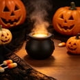 thumbnail image 5 of Halloween Witch Cauldron with Mist Maker Fogger 12 LED Light Color Change Pond Fogger Misting Cauldron Halloween Decor Fog Machine for Holiday Party(Black), 5 of 8
