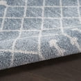 thumbnail image 3 of 7' X 9' Blue and Ivory Abstract Power Loom Washable Area Rug, 3 of 11