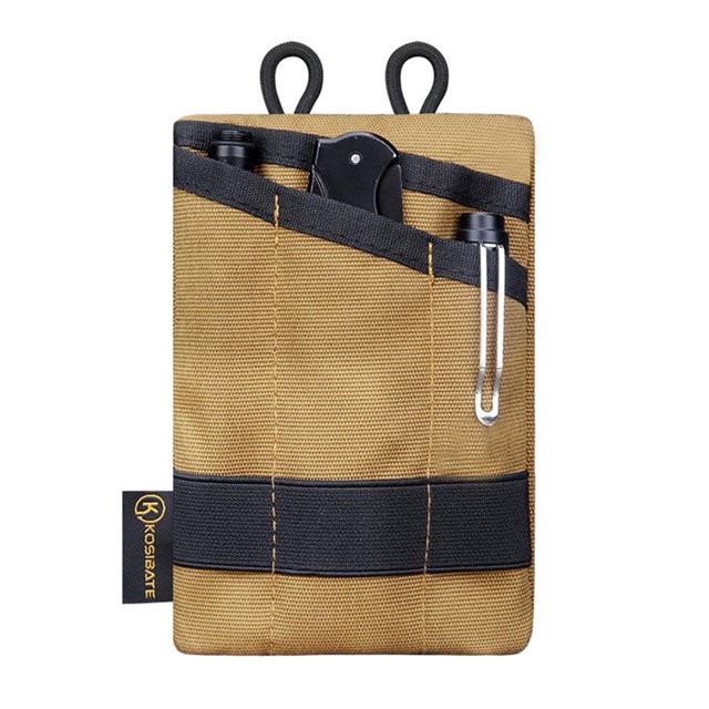 5Uds. Mini Bolsa Edc Bolsa De Artículos Diversos Bolsa De Almacenamiento Multifuncional Monedero Caqui