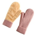 thumbnail image 6 of STETMN Winter Mittens for Women Fluffy Fleece Lined Warm Gloves Cold Weather Stretchy Gloves, 6 of 8