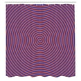 thumbnail image 3 of Ambesonne Psychedelic Shower Curtain, Hypnotic Spiral, 69"Wx84"L, Violet Orange, 3 of 5