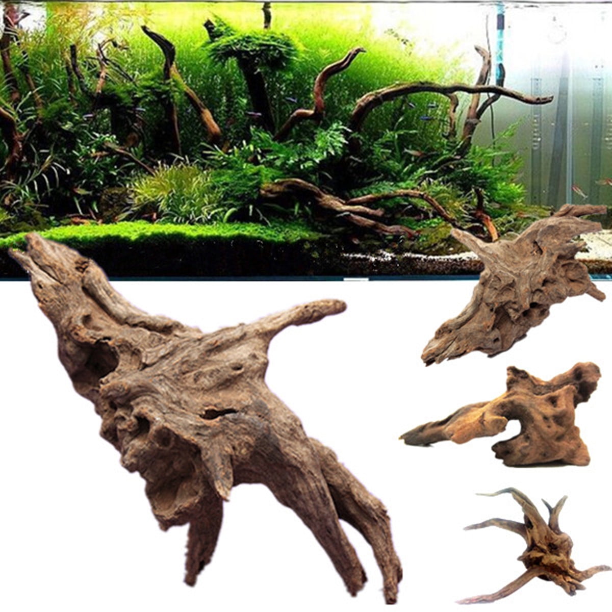 Driftwood Root Log Stump Cuckoo Root Aquarium Decoration Fish Tank