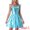 Blue, variant on DARING DIVA Metallic A-Line Sleeveless Spaghetti Straps Mini Dress XS Blue