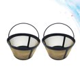 thumbnail image 2 of Coffee Filter Cone Stainless Steel Mesh Drip Reusable Strainer Filters Metal Dripper Tea Cup Over Pour Basket Manual, 2 of 9