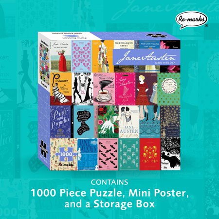 Re-Marks Jane Austen Literary Jigsaw Puzzle, 1000 Piece Puzzle For All Ages