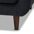 thumbnail image 6 of Baxton Studio Allister Dark Grey Fabric Upholstered Loveseat, 6 of 9