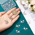 thumbnail image 3 of 16Pcs Stainless Steel Star Charm North Star Pendants 8 Point Stars Charm Celestial Charms Metal Pendant Vintage Charms for Earring Necklace Jewelry Making Hole: 1mm grey, 3 of 6