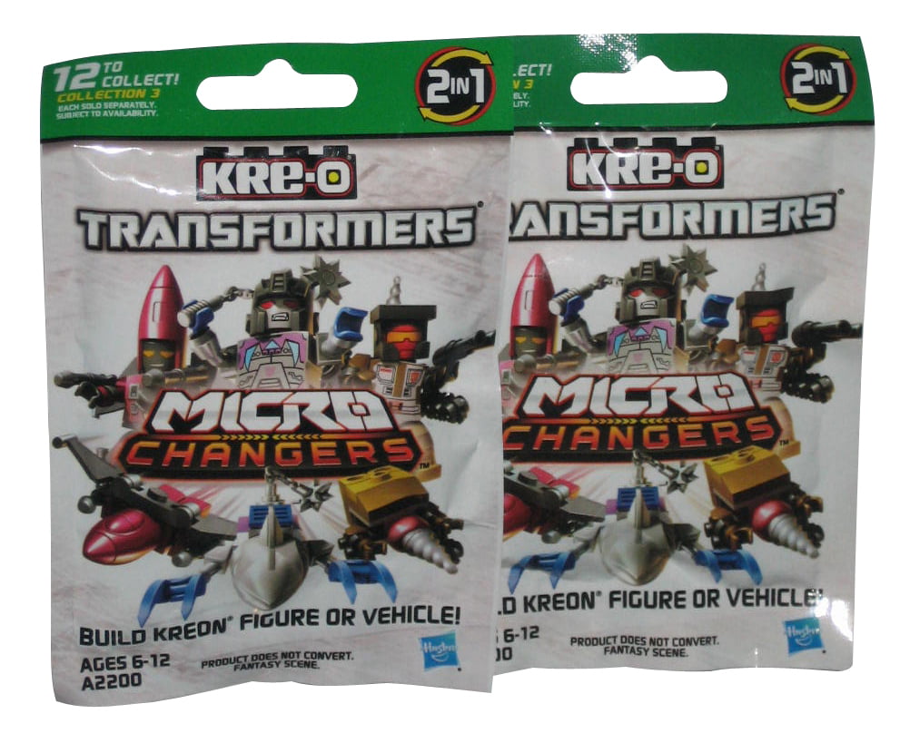Collection 3 Lot Of 5 New KRE-O Transformers Blind Bag Figure Vehicle 