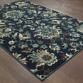 thumbnail image 2 of Linden 7811B Navy and Blue Floral Area Rug 1'10"X3', 2 of 4