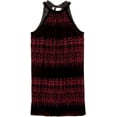 thumbnail image 5 of Max Studio London Robe Trapèze en Velours Imprimé pour Femmes, Noir, Grand, 5 of 5