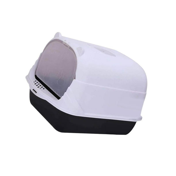 Pet Litter Tray Enclosed Potty Toilet Small Container Anti Animals