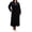 Black, variant on Women's Amanda Rich 607-37X Plus Velour Zip Front Robe (Red 2X)
