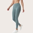 thumbnail image 3 of Pantalones de yoga europeos y americanos para mujer, pantalones deportivos de fitness que levantan la cadera, cintura alta, adelgazantes, yoga, fitness, nueve puntos, 3 of 5