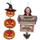 thumbnail image 1 of Letrero colgante estilo calabaza y fantasma XCF Halloween 2 piezas, 1 of 3