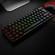 thumbnail image 4 of Teclado mecánico - Teclado mecánico Wolf T60 Single con eje azul y negro, luz mixta, 4 of 5