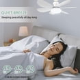 thumbnail image 2 of Ventilador de Techo Zern Blanco con Luz y Control Remoto LED Silencioso para Garage, 2 of 7