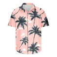 thumbnail image 5 of Njoeus Hawaiian Shirts for Men Big & Tall Shirt Mens Tropical Printed Beach Shirt Casual Summer Mens Boys Clothes 3X 4X 5X Summer Savings Pink, 5 of 5