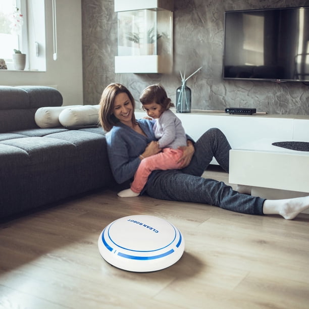 Xihbxyly Productos Fabricados Únicamente En Ee. Uu. Robot Aspirador Inteligente Total Automático, Miniaspirador Recargable con Puerto Usb para El Hogar