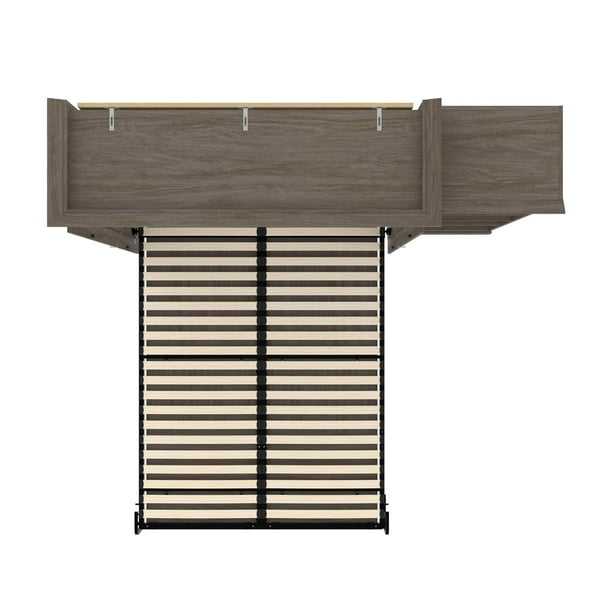 Bestar Evolution Queen Murphy Wall Bed and One Storage Unit