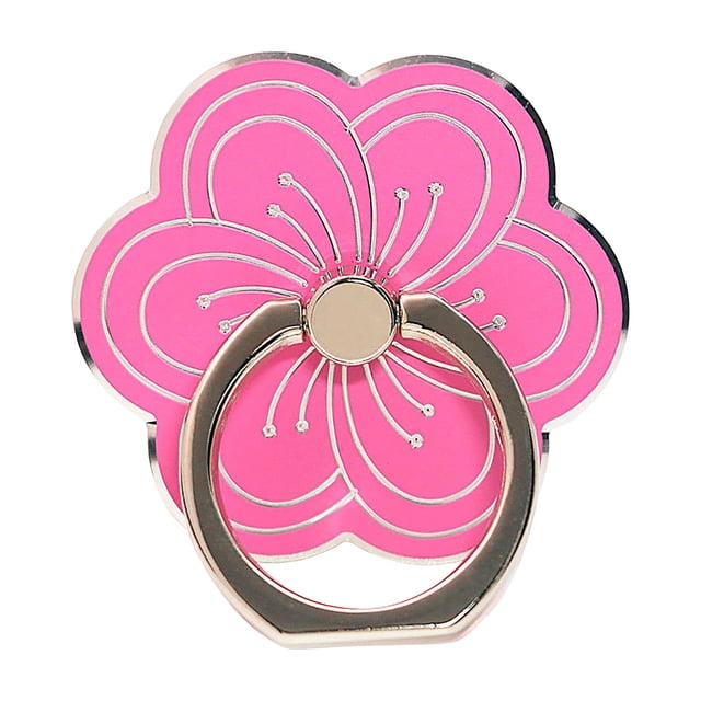 MKHSQHDG Today's Deals Cell Phone Ring Holder Flower Shape Phone Ring Holder Metal Finger Grip Finger Kickstand 360° Rotation Universal Finger Ring Phone Grip Compatible with All Smartphone