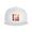 White, variant on Snapback Hat Music Note Piano Pattern Flat Brim Adjustable Baseball Cap for Men Women Trucker Hat Gray