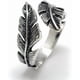 thumbnail image 2 of 1 pieza de anillos de hoja ajustables de aleación para dedos, anillos para nudillos para mujeres, joyería delicada y moderna, tamaño 10, plata, 20 mm, 2 of 2