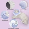 thumbnail image 3 of Cat Small Dog Recovery Collar, Cute Flower Neck Cone After Surgery, Adjustable Pet E Collar, Wound Healing Protective Cone Surgery Recovery Elizabethan Collars for Small Pets - purple, 3 of 5