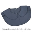 thumbnail image 5 of Cuello falso desmontable Alt Ropa Dickey suéter blusa media camisas para trajes de negocios ropa accesorios de ropa Black 2 Pack Eigraketly AP008266-02B, 5 of 5