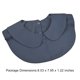 thumbnail image 5 of Cuello falso desmontable Alt Ropa Dickey suéter blusa media camisas para trajes de negocios ropa accesorios de ropa Black 2 Pack Advancent AP008266-02B, 5 of 5