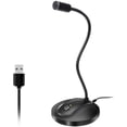 thumbnail image 1 of Micrófono USB de escritorio con botón de silencio, Plug&Play condensador, computadora, PC, portátil, Mac, PS4. Diseño de cuello de ganso de 360 grados. Grabación, YouTube, juegos, streaming (Omnidirec, 1 of 3