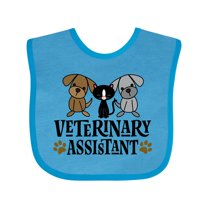 Inktastic Veterinary Assistant Vet Tech Boys or Girls Baby Bib