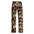 thumbnail image 5 of LHVUOA Halloween Womens Pajama Pants Wide Leg Funny Graphic Pjs Comfy Bottoms with Pockets, 5 of 7