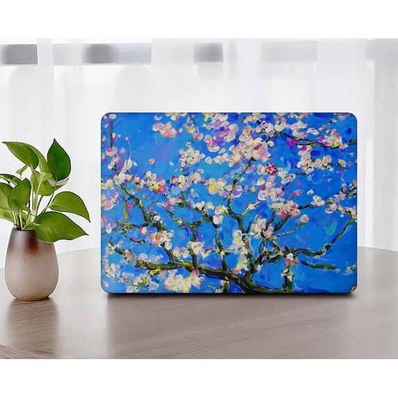 KSK KAISHEK Hard Shell Case Only Compatible Newest MacBook Pro 15 inchs 2019 2018 2017 2016 A1707 A1990 + Black Keyboard Cover, Flowers 159_1