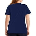 thumbnail image 3 of Hanes SL04 Womens Nano T-Shirt - Navy, 2X, 3 of 4